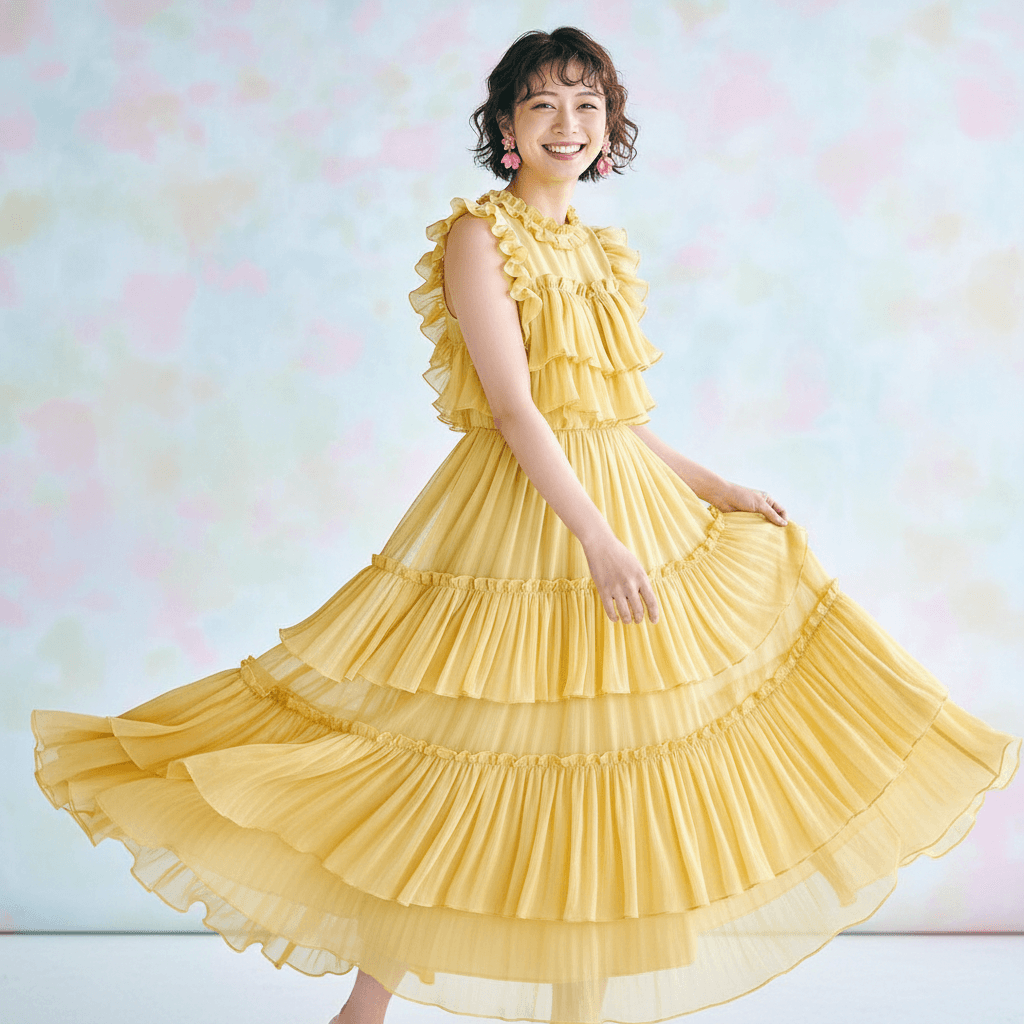 Yellow dress preview